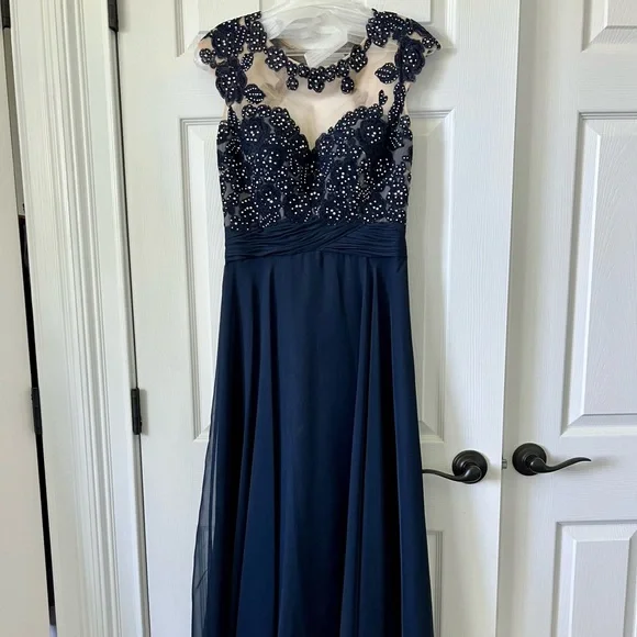 JVN by Jovani | Dresses | Navy Blue Jovani Prom Dress Size 4 | Poshmark